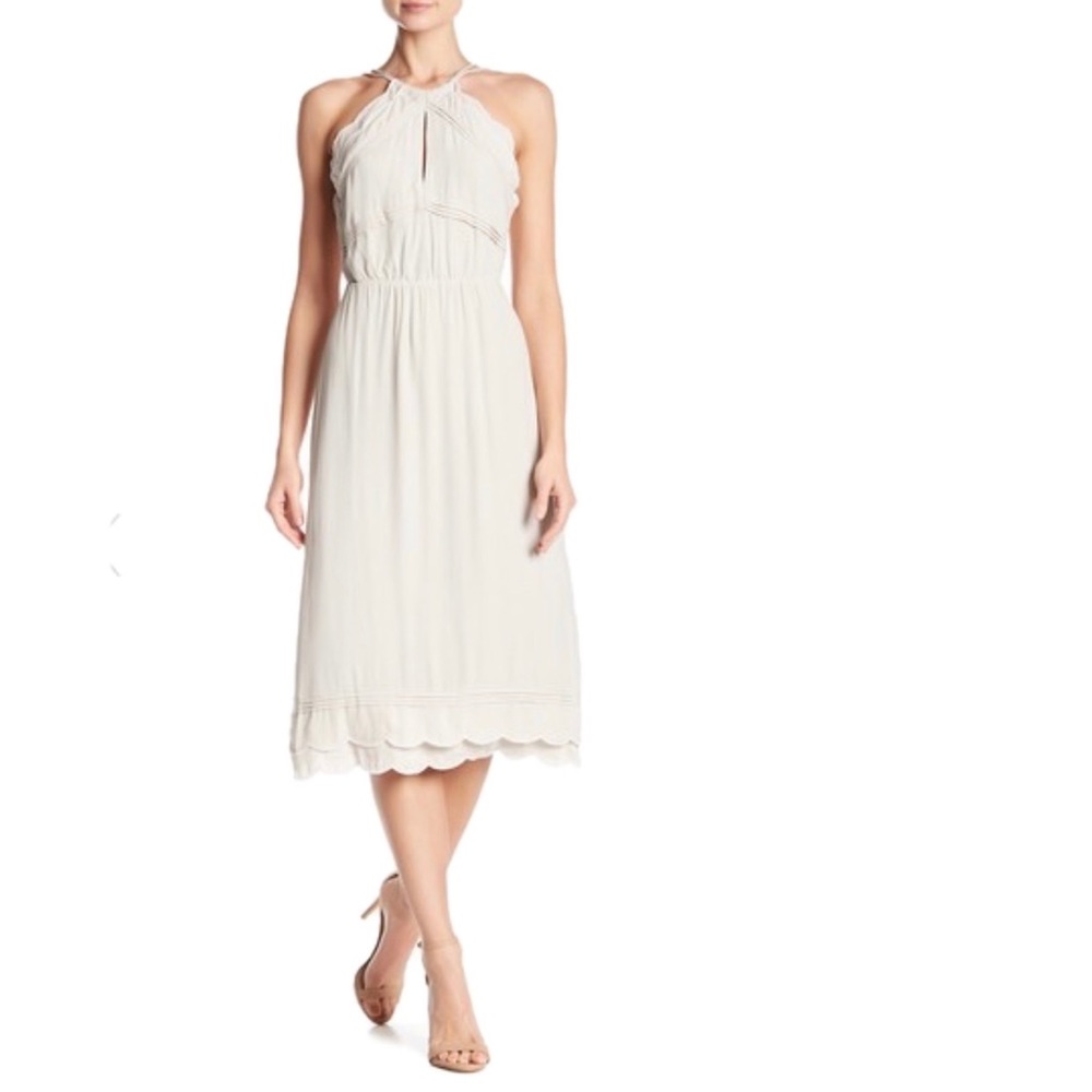 Elliatt Elation Strappy Off White Midi Dress